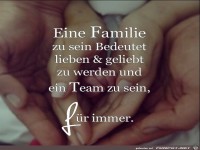 eine Familie zu sein