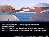 Ich liebe dich zu sagen dauert Sekunden