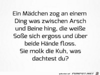 Ein M�dchen zog an einem Ding .......