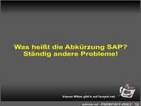 Was hei�t die Abk�rzung SAP?
