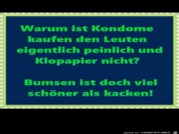 Kondom oder Klopapier?