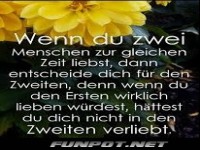 Wenn du zwei Menschen liebst