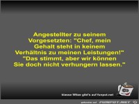 Angestellter zu seinem Vorgesetzten