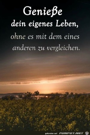 Genieße-dein-eigenes-Leben.jpg auf www.funpot.net