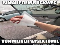 Lustiges Mem �ber R�ckweg von Vasektomie
