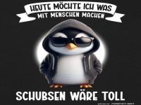 Lustiger Pinguin mit Sonnenbrille.