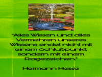 alles wissen und alles vermehren
