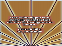 das schweigen von gestern