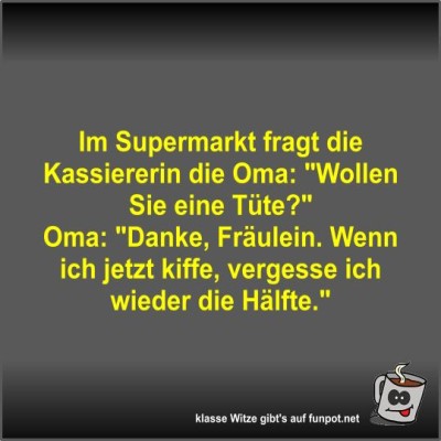 Im-Supermarkt-fragt-die-Kassiererin-die-Oma.jpg von Fossy