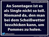 Sonntags als Single
