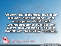 Kindheit vorbei