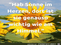 Hab Sonne im Herzen