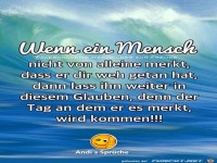 Wenn ein Mensch