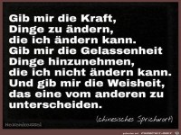 Gib mir die Kraft