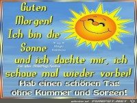 Guten Morgen ich bin die Sonne