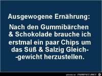 ausgewogene Ern�hrung:........