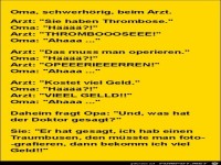 Oma --schwerh�rig-- bem Arzt........