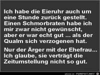 Eieruhr zur�ck gestellt.......
