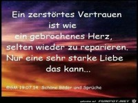 ein zerstaeoertes Vertrauen
