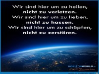 wir sind hier um zu heilen