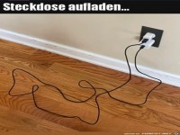 Die Steckdose lädt