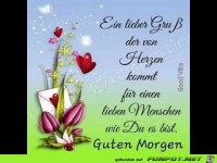 Ein lieber Gru� der von Herzen kommt