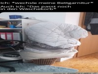 W�schekorb ist etwas voll