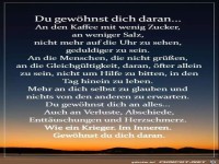 Du gewhnst dich daran