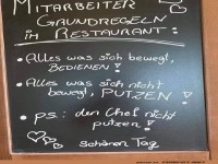 Regeln im Restaurant