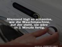 Die Waschmaschine l�gt