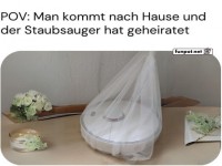 Lustige Staubsauger Hochzeit