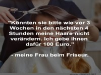 Friseurbesuch der etwas anderen Art