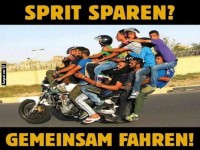 Motorradfahren f�r Sparf�chse