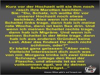Kurz vor der Hochzeit will sie ihm noch rasch ihre Marotten