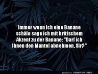 Banane mit britischem Charme