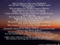 Das Leben ist wie eine Zugfahrt 