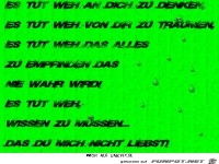 es tut weh an dich zu denken 