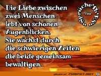 Die Liebe zwischen zwei Menschen