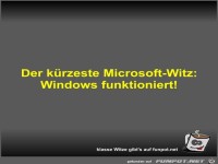 Der kürzeste Microsoft-Witz