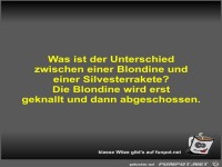 Was ist der Unterschied zwischen einer Blondine und einer...