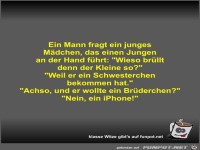 Ein Mann fragt ein junges Mdchen