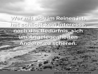 Mit sich im Reinen