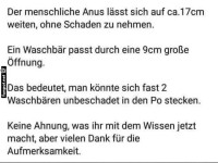 Wissenswertes ber den menschlichen Krper