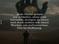 Wecker: Die Hoffnung in Uhrform
