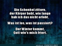 Winterstrategie: Schlottern statt Schlottern!