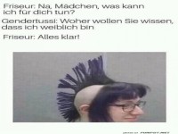 Friseurbesuch mit unerwartetem Ergebnis