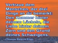 Vertraue dem Menschen