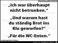 Ich war nicht betrunken
