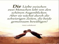 Die Liebe zwischen zwei Menschen