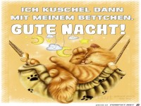 Kuschel dann mit meinen Bettchen